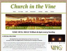 Tablet Screenshot of churchinthevine.com